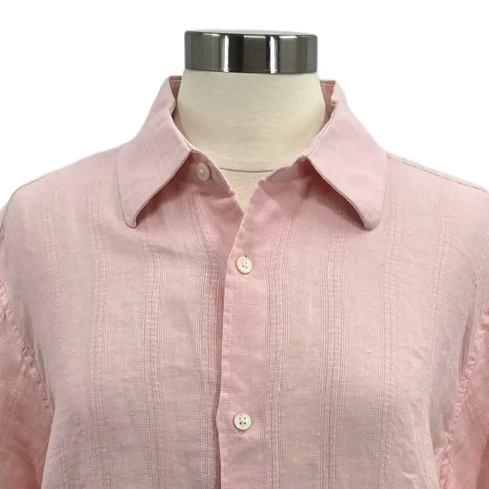 BANANA REPUBLIC Pink Button Up Shirt XL